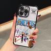 Anime Cool LuffyS ZoroS Ones Pieces Plating Phone Case For iPhone 17 17e 16e 16 15 14 13 12 11 Pro Max Mini Air Plus Anti-Fall