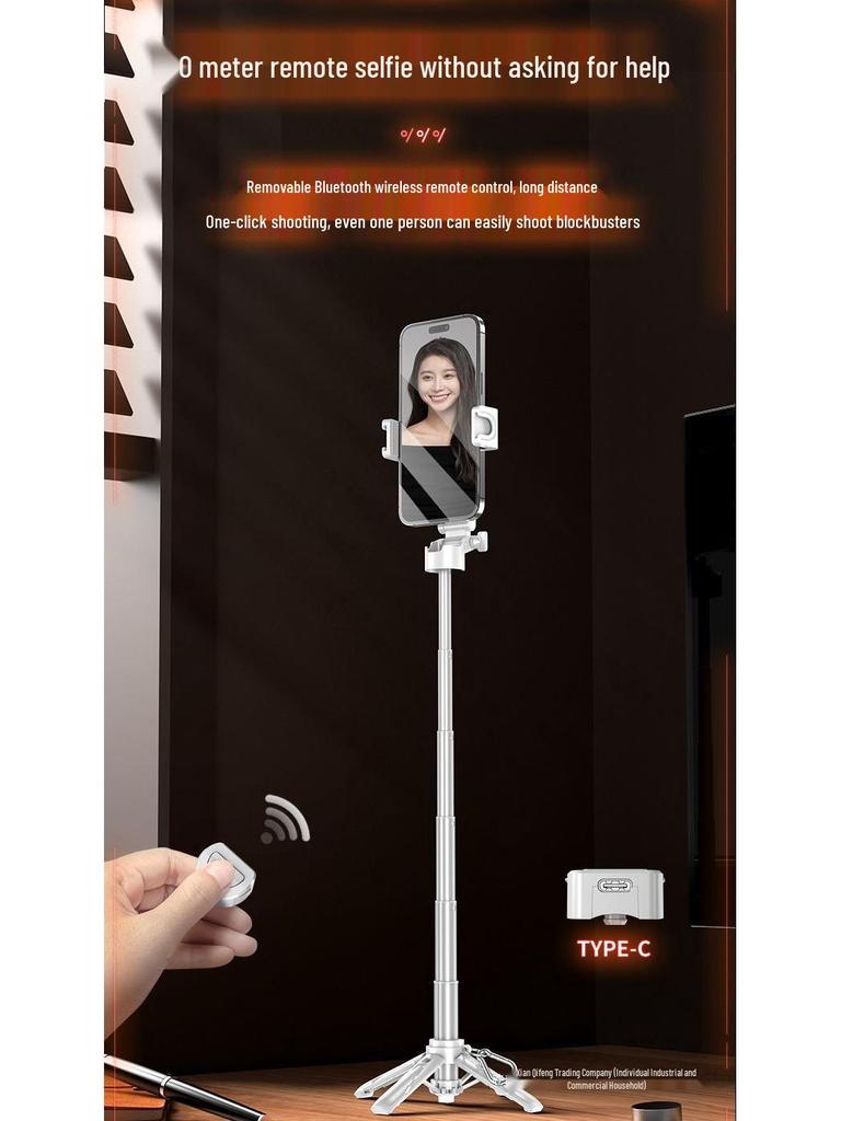 Ultra-Mini Handheld Mobile Stabilizer & Selfie Stick Tripod for Photos and Live Streaming