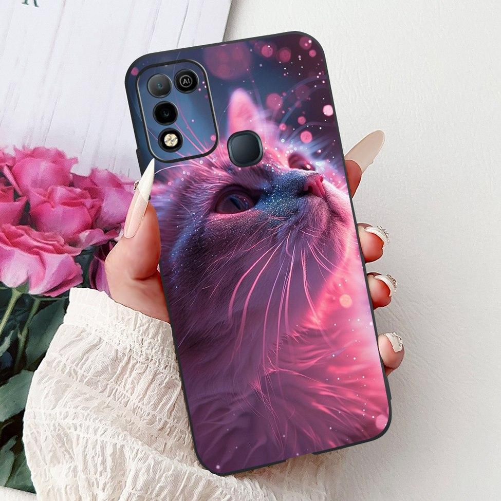 For Infinix Hot 10 X682C 10s X689B 10play X688C Back Cover For Infinix Hot 10 Play Case Shockproof Fashion Cute Cartoon Silicone