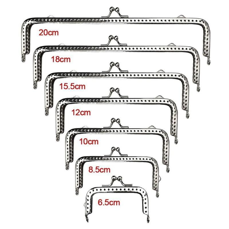 Rustproof Metal Purse Frame Kiss Clasp Vintage Bag Lock Hardware for Handmade Clutch Wallet Production