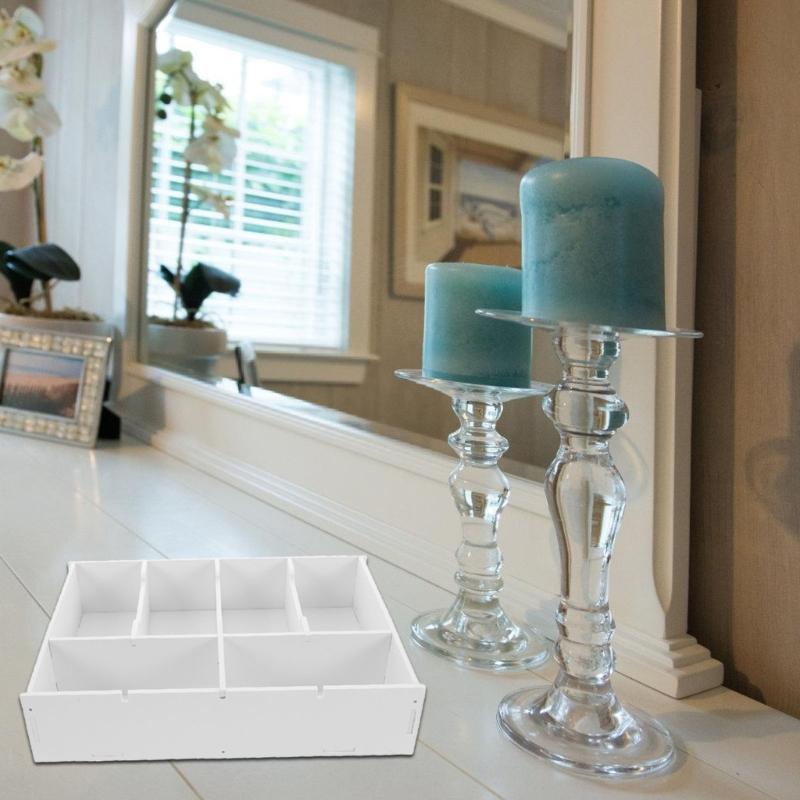 Multipurpose Plastic Organizers Box With Removable Partitions For Cash Jewelry And Document Storage