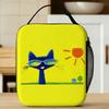 Cool Cat Pete the Cat Insulated Lunch Bag Thermal Bag Reusable,Meal Container Large Lunch Box Tote Men Women Beach Travel