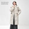SNOWFLYING Women's Mid-Length Hooded Down Jacket