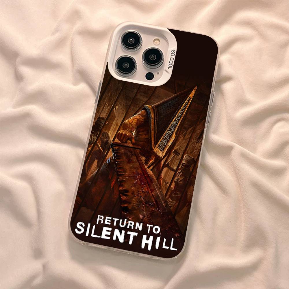 Horror Games S-Silent H-Hill Color Phone Case For IPhone 17 16 15 14 13 12 11 Pro Max Plus Pro Shell
