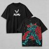 T-shirt Grafica Vintage Lavata Tengen Toppa Gurren Lagann Anime Mecha Giapponese Y2K Retro Regalo per Fan Uomo Donna T-shirt Stampata Estate Abbigliamento Moda Casual