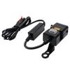 Motorcycle Electric Car USB Mobile Phone Charging Waterproof Switch Integrated Handle Bar Rearview Mirror, 9-32V