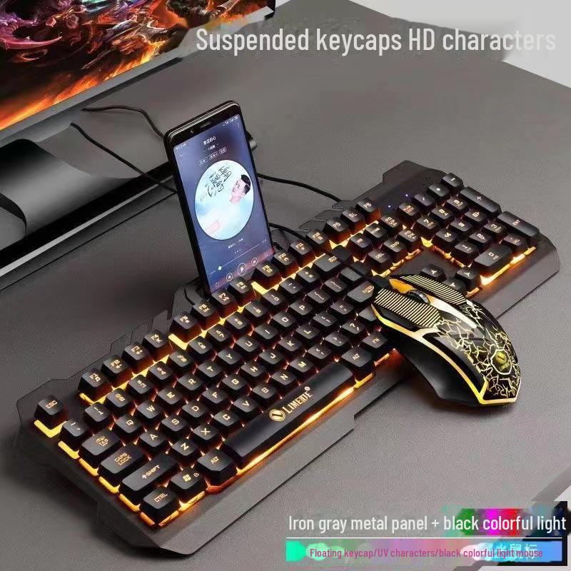 

Проводная механическая игровая клавиатура и мышь с USB для настольного компьютера
