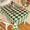 Festive Red Plaid Tablecloth for Christmas, New Year, & Weddings