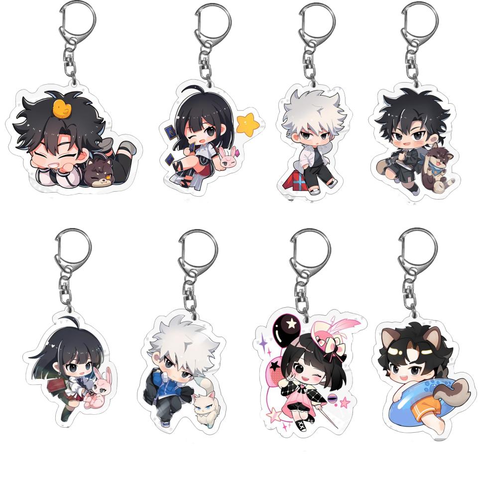 6CM Anime Link Click Shiguang Daili Ren Cosplay Schlüsselanhänger Cheng Xiaoshi Lu Guang Acryl Figur Anhänger Schlüsselanhänger Geschenk für Fans