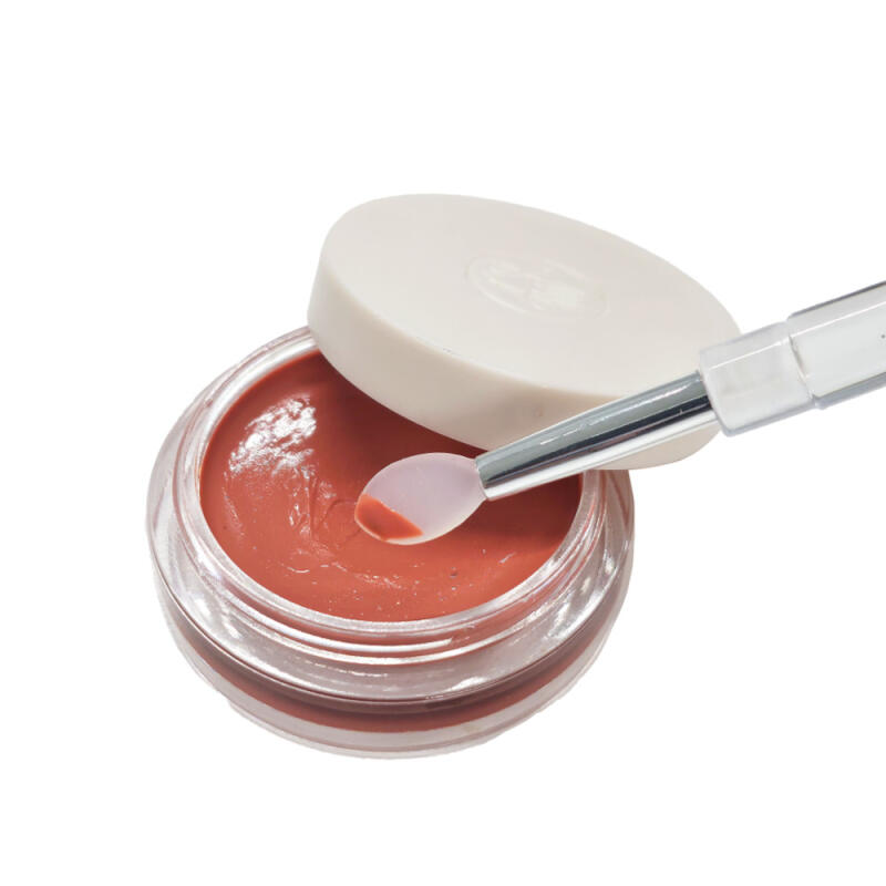 Hygienic silicone tip lip nail glitter brush