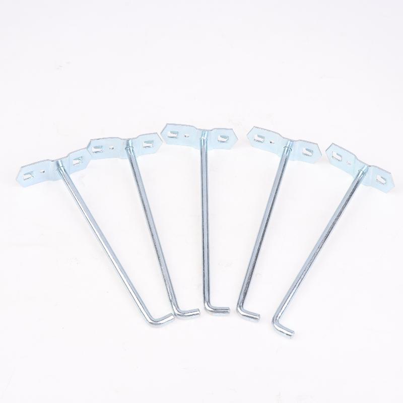 5Pcs Square Hole Board Hook Pegboard Hooks Shelf Metal Hook Garage Pegboard Hanger Wall Mount Storage Rack
