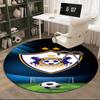 Qarabag Soccer Team Crest Design Round Rug for Livingroom,Bedroom, Palyroom, Chair Rug, Area rug, Circle Carpet, Fan Christmas gift