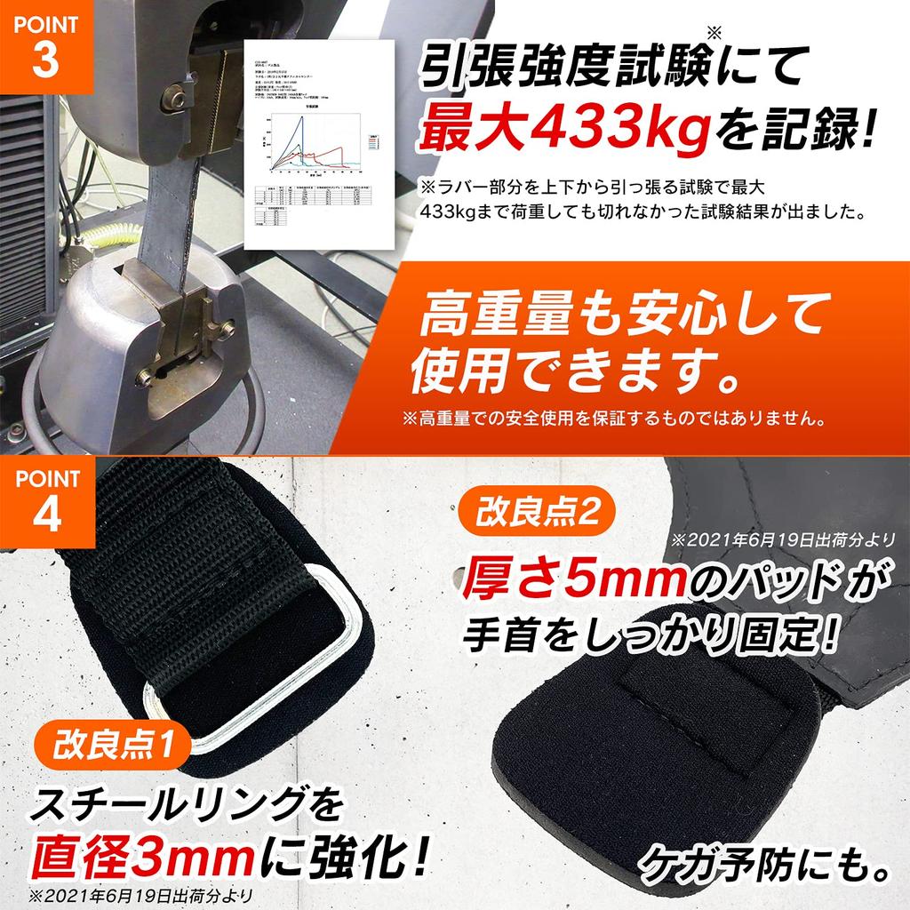 GORILLA SQUAD Gorilla Grips Power Grip Ver.2.7 High-Strength Non-Slip Rubber Grip Strengthener for Men and Women, Orange, Small