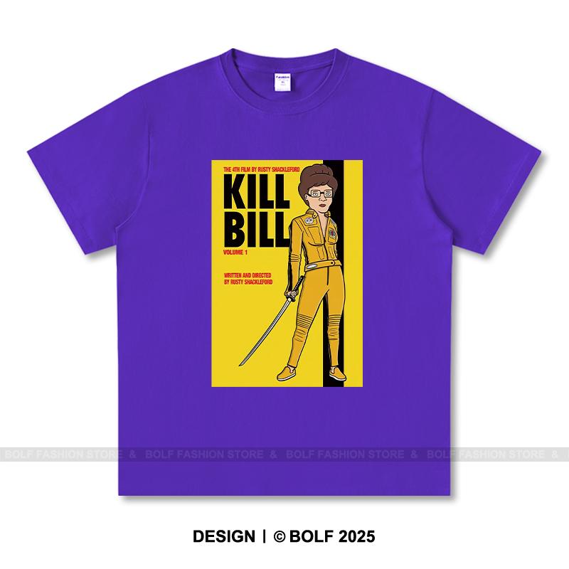 

Жіноча футболка з принтом Kill Bill 100% бавовна Оверсайз Футболки з кінографікою для чоловіків Літні топи Культовий фільм Вуличний одяг L