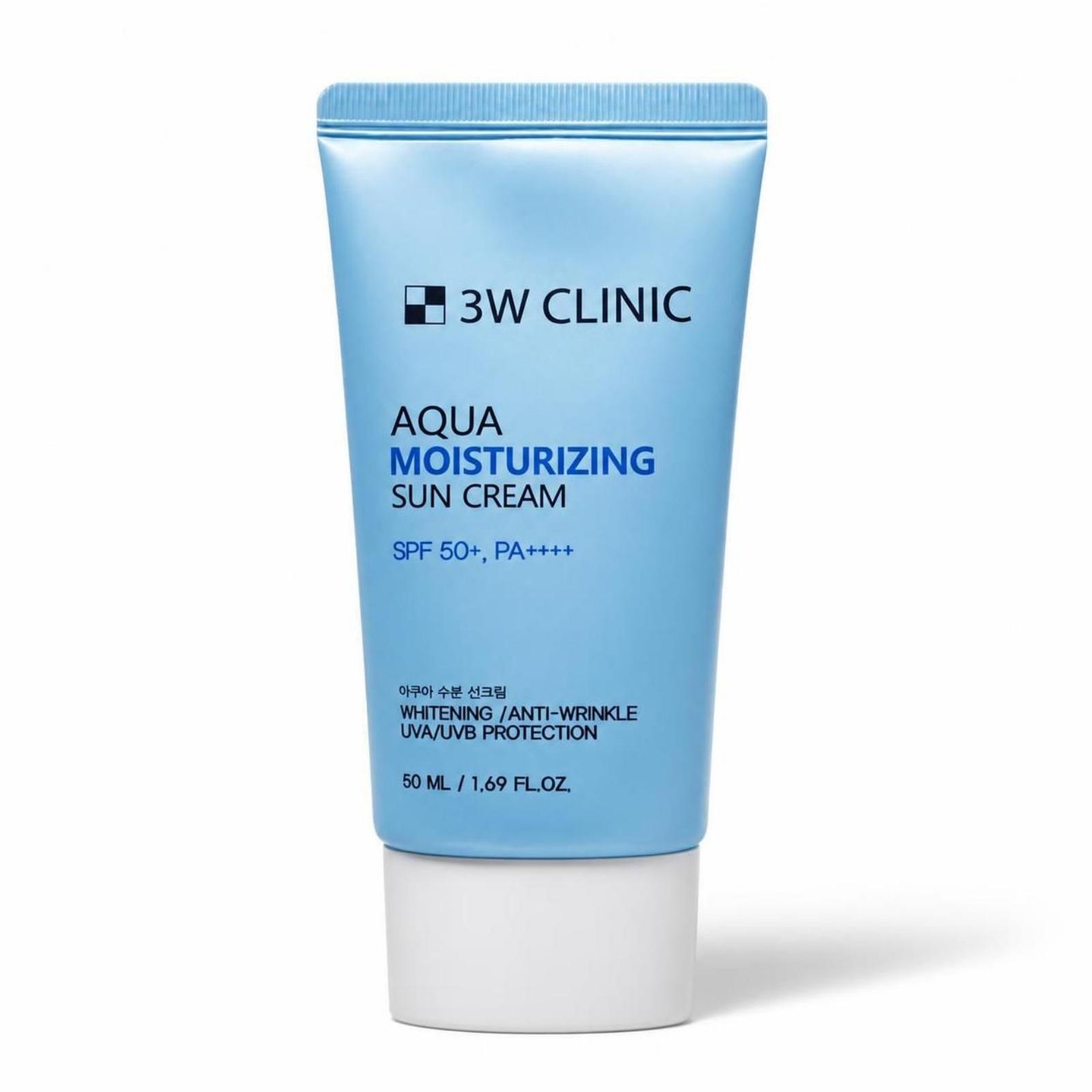 3W Clinic Aqua Moisturizing Sun Cream SPF50+ PA++++ 50ml 1 pc