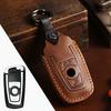 leather car key cover keychain holder case protector for BMW 520 F10 F30 F18 118i 320i 1 3 5 7 Series X3 F25 X4 M3 M5 Accessorie