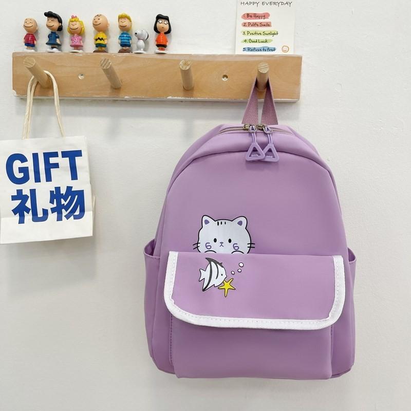 Cute Lightweight Nylon Kids Backpack Adorable Cartoon Design For Boys And Girls