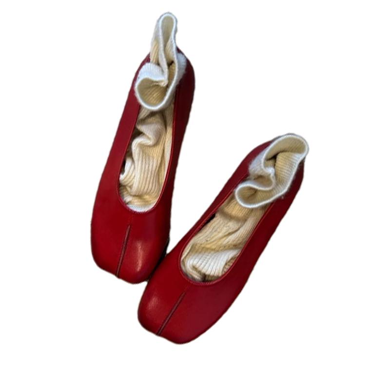 Mode Square Toe Damen Slipper Schuhe Flats Lässige Damen Sandalen Flache Sommer Sneaker 2025 Trend Walking Kleid Komfort Damen Schuhe