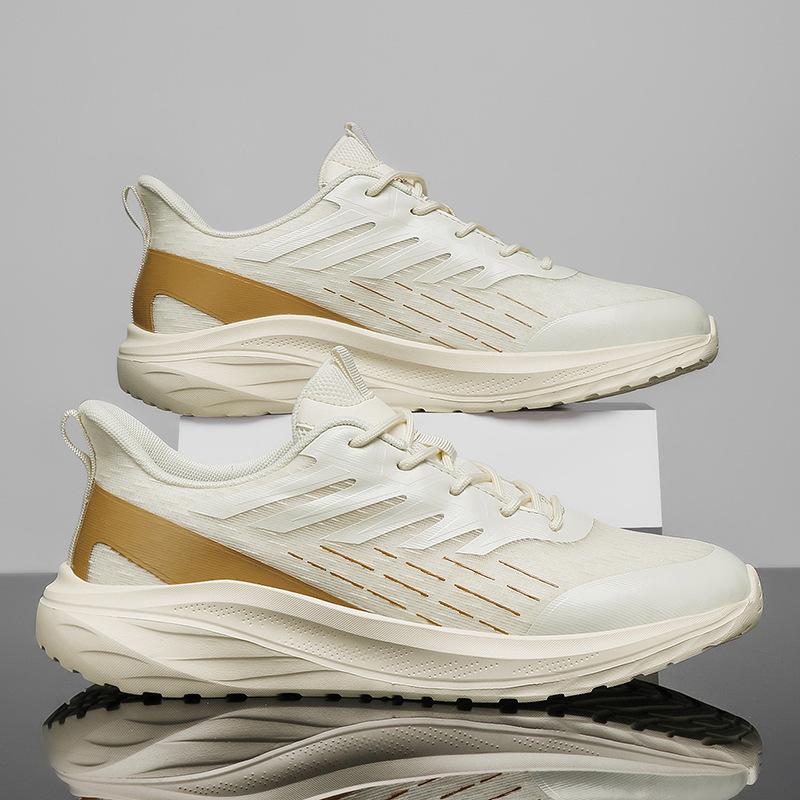 

Весенние новые большие размеры легкие с мягкой подошвой размер 46 спортивные и для отдыха кроссовки для бега 46 бежевый