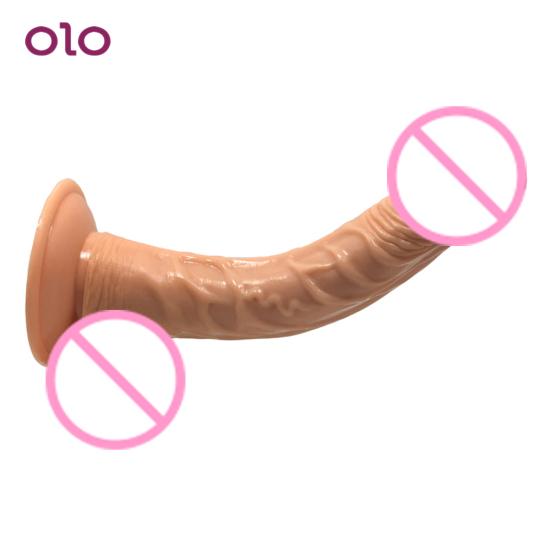 Woman Masturbation Curved Thick Long Sex Toy Dildo Masturbation G-spot Artificial Penis