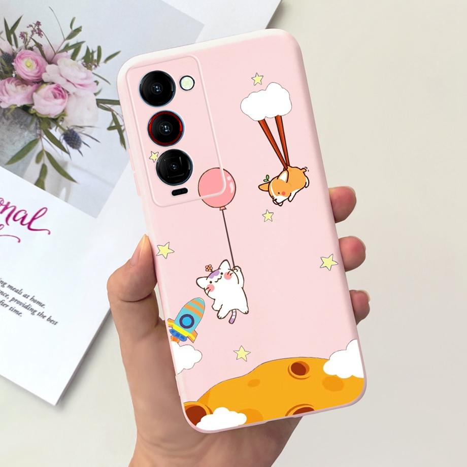 Für Tecno Camon 18 18i 18P 18 Premier Hülle Niedliche Katze Blumen Cartoons Cover Für Camon18 Premier Handyhülle Camon18P Weiche Funda Tasche