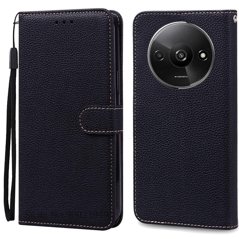 Pro Redmi A3 Pouzdro Kožené Peněženkové Vyklápěcí Pouzdro Pro Xiaomi Redmi A3 Kryt Ochranné Fundas Coque Pro Xiaomi Redmi A3 A 3 Pouzdro na Telefon