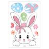 Easter Bunny with Eggs Static Cling Window Stickers for Glass Decoration 2026