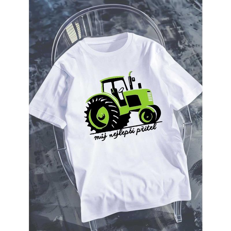 Men'S Short-Sleeve Summer Round Neck T-Shirt Featuring Czech And Slovak Sayings, Oversized, Cool, Casual, and Fashionable