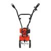 52cc 2-Stroke Gas Tiller, 1900W Cultivator w/ 4 Steel Blades, Handheld Pull-Start Tiller for Garden, Farm, Greenhouse Tilling