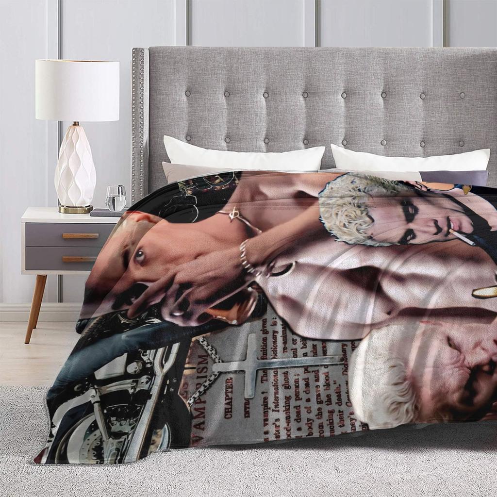 Coperta in Flanella Buffy l'ammazzavampiri Spike Coperta Personalizzata per Divano Letto Soggiorno 150*125cm Trapunta,