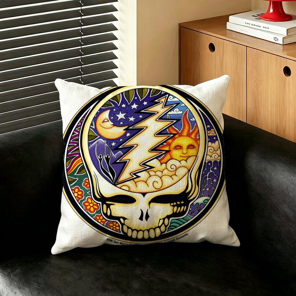 Band GGratefulDDead Cushion Cover Creative  pillowcases for interior decoration office living room home Car hot