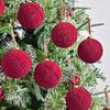 9pcs 10cm Wine Red Christmas Ball Ornaments Dark Green Christmas Tree Party Decoration New Christmas Spheres Pendant