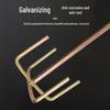 Stainless Steel Multi-use Mixing Rod for Cement, Paint, and Mortar - Compatible with Electric, Hammer, and Impact Drills
