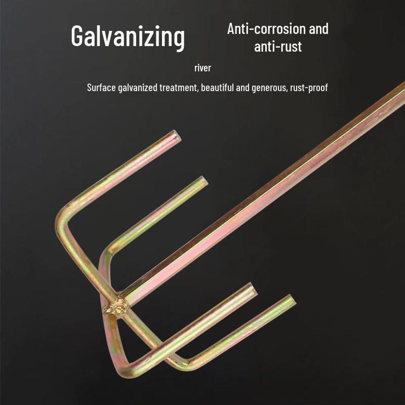 Stainless Steel Multi-use Mixing Rod for Cement, Paint, and Mortar - Compatible with Electric, Hammer, and Impact Drills