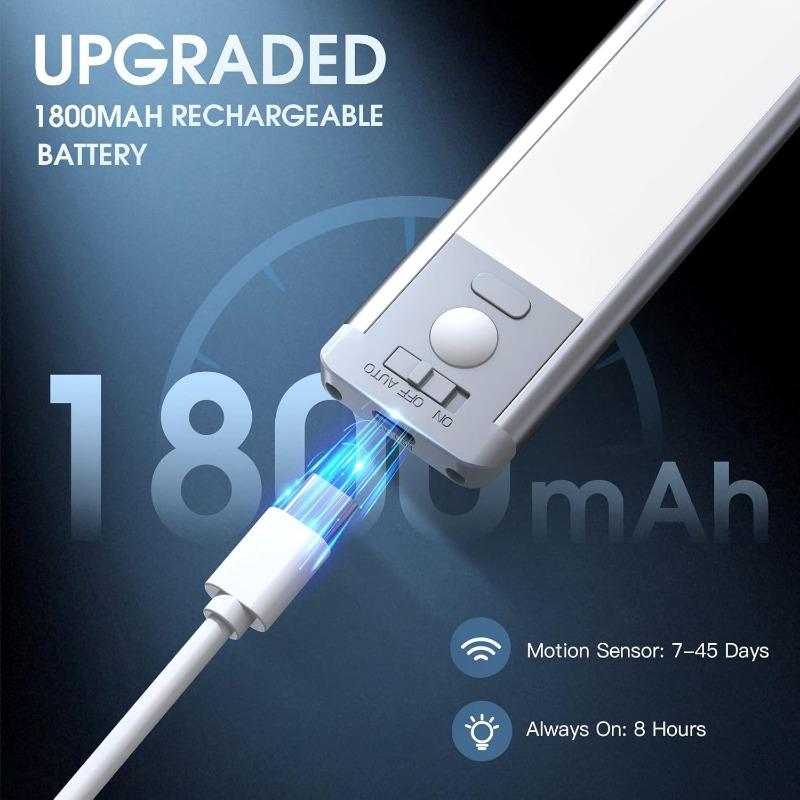 1PC Ultra-thin Intelligent Human Body Sensor Light, Night Light, Magnetic Induction Stepless Dimming LED Wardrobe Wine Cabinet Light