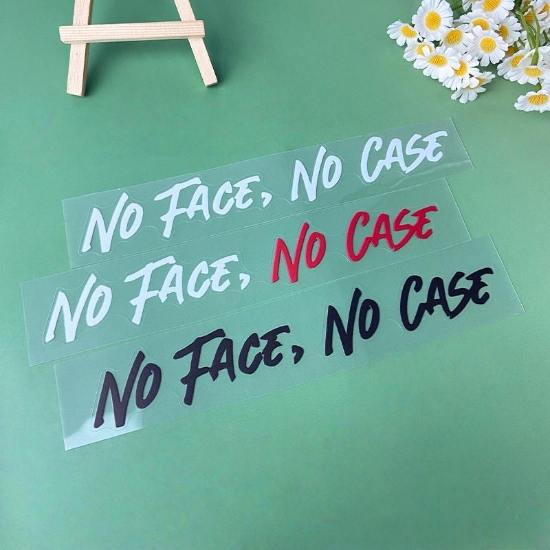 1PC NO FACE NO CASE Motorcycle Helmet Sticker Waterproof Self Adhesive for Motorbike Helemt Fuel Tank Durable Vinyl Decals