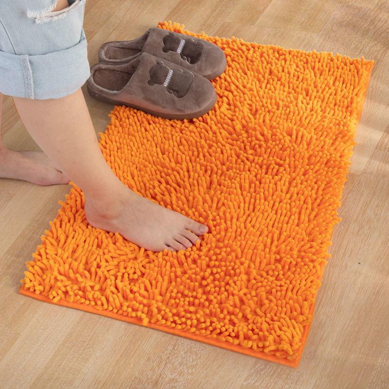Chenille Floor Mat Bathroom Entrance Mat Bathroom Water Absorption Non-Slip Floor Mat Bedroom Carpet Kitchen Door Mat