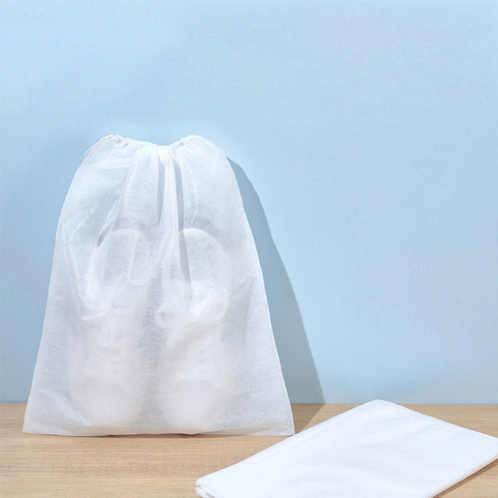 10/30pcs Drawstring Shoe Dust Covers Clear Shoe Bags New Shoes Protect Covers
