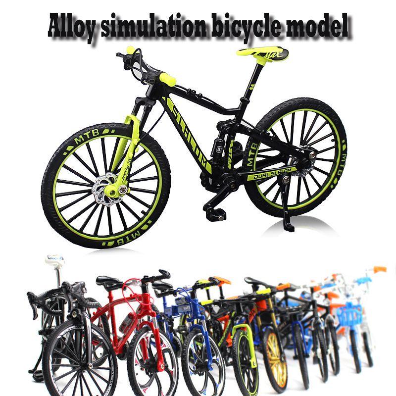 Exquisite Alloy Simulation Bicycle Model Ornaments Mini Bike Collectible Gift