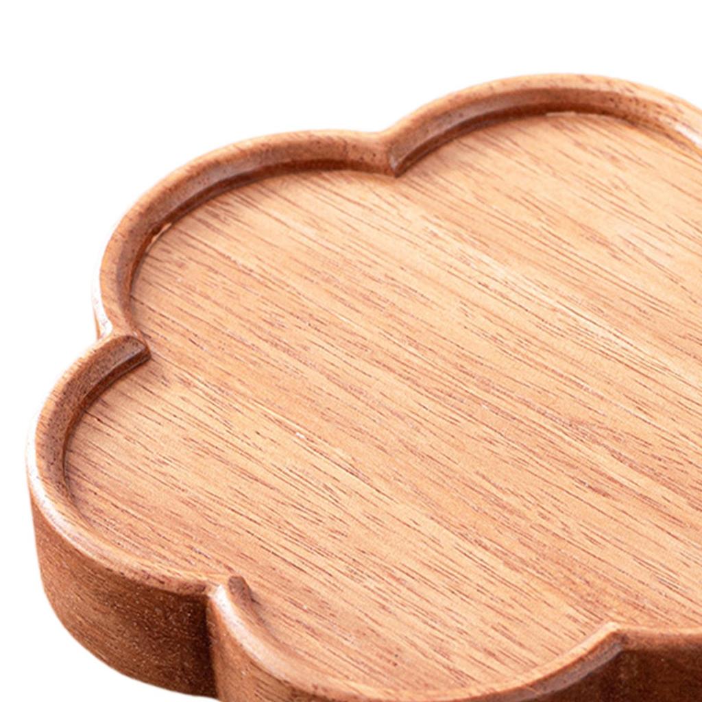 Bamboo Food Tray, Serving Platter, Snack Organizer for Breakfast and Dinner