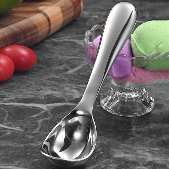 Stainless Steel Ice Cream Scoop Multi-Function Melon Baller for Fruit Desserts Ergonomic Handle Rust-Resistant Dishwasher Safe Kitchen Tool for Home