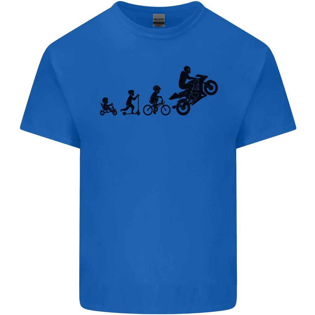 Motorbike Evolution Funny Biker Motorcycle Unisexs Light Cotton TShirt