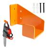 Wall-mounted Heavy Duty Chainsaw Hanger Multifunctional Carbon Steel Plate Orange Chainsaw Holders with Expansion Screws