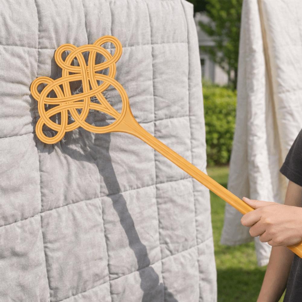 Long Handle Plastic Quilt Beater Lightweight Rug Beater Portable Household Duster  Carpet Cleaning
