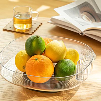 Spill-proof Fruit Tray With 6pcs Fruit Forks Multi-Purpose Dried Fruit Storage Container For Countertop