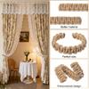 4Pcs Bohemian Braided Curtain Hooks Outdoor Curtain Tiebacks Curtain Ties Elegant Rustic Curtain Holdbacks Tie Backs Accessories Suitable for Home