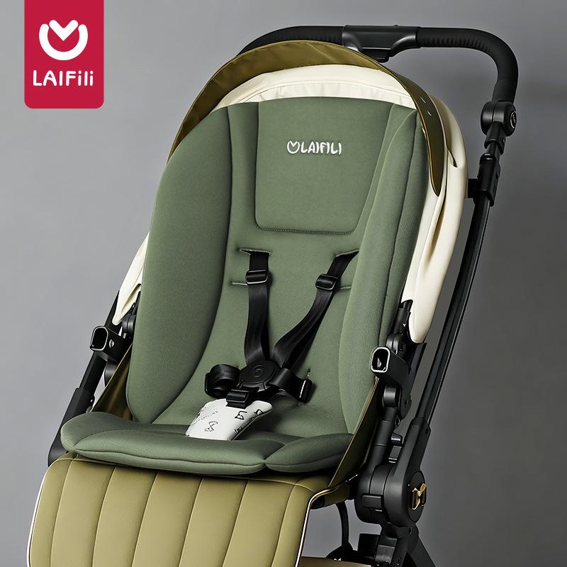 Stroller Spine Support Cushion: Thick Padded Baby Seat for High Chairs, All-Season Comfort