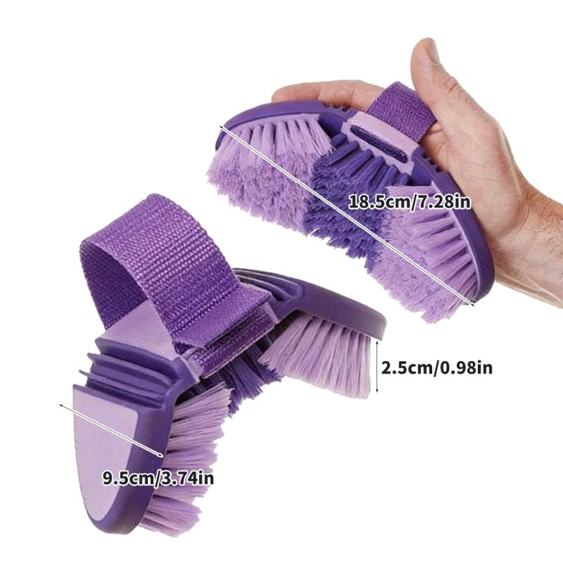 Bendable Horse Grooming Brush Cleaning Tool Bendable Brush Horse Care Tool for Full Body Grooming Easy to Use