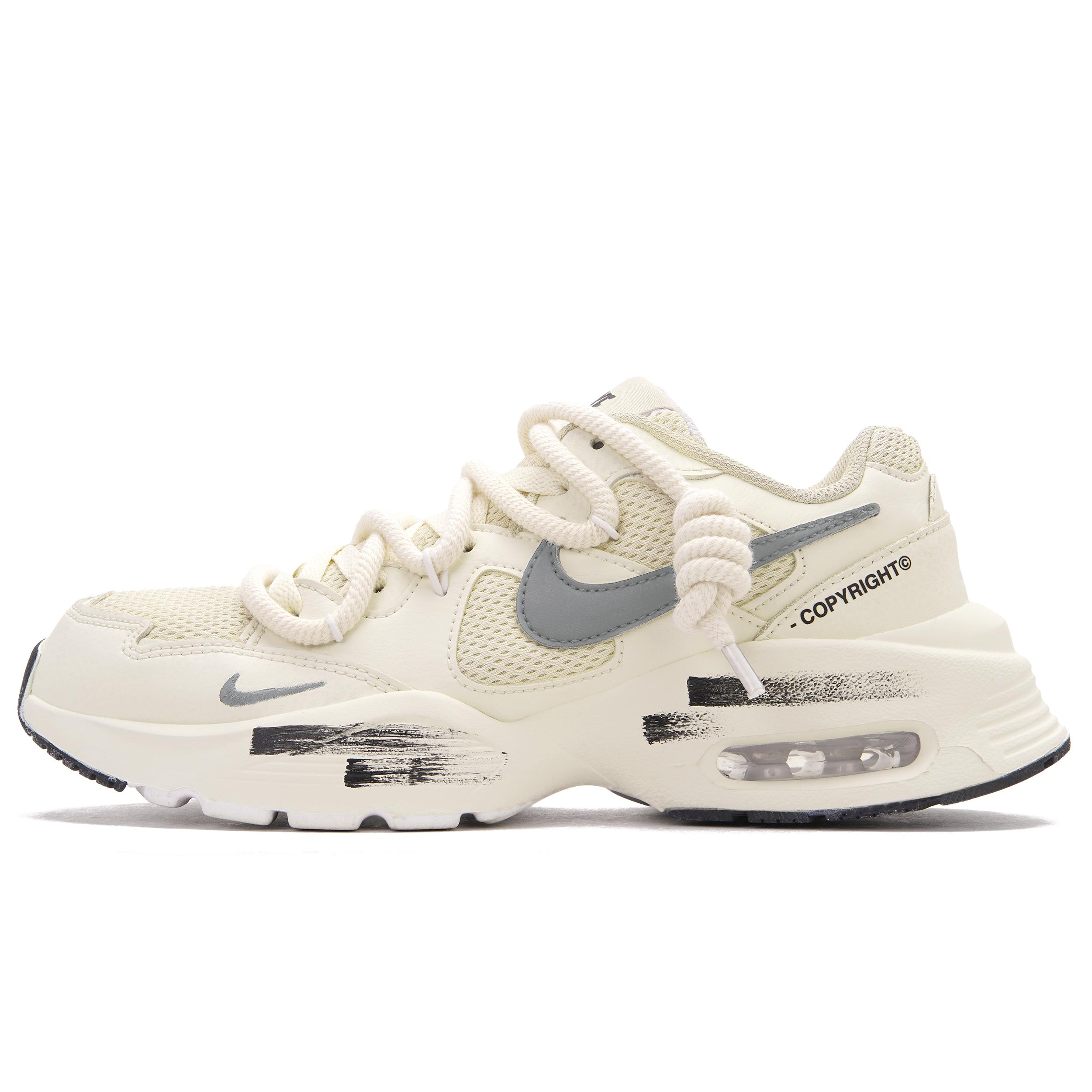 

Nike Air Max Fusion Low top Running Shoes Unisex Gray Beige White CJ1670-102(Team645-D) 44
