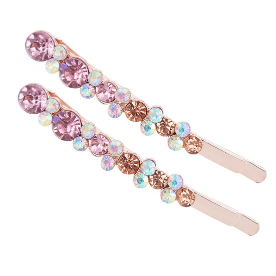 Elegante, glänzende Haarnadel mit Strasssteinen, für Damen, Mode, Party, Cocktail-Dekoration